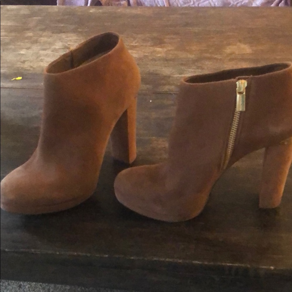 Michael Kors  Suede high heel ankle boots